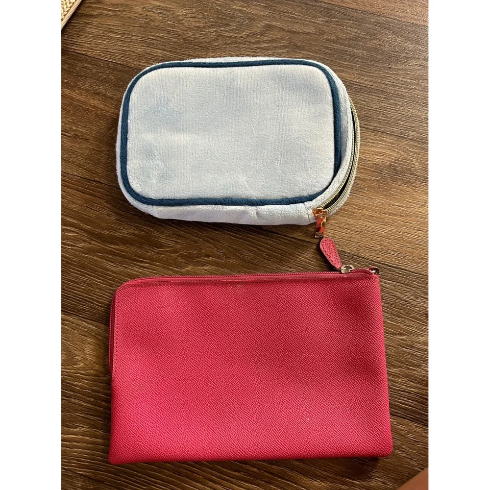 Coach + Juicy Couture Blue Velour Jewelry Travel Case Organizer Emb